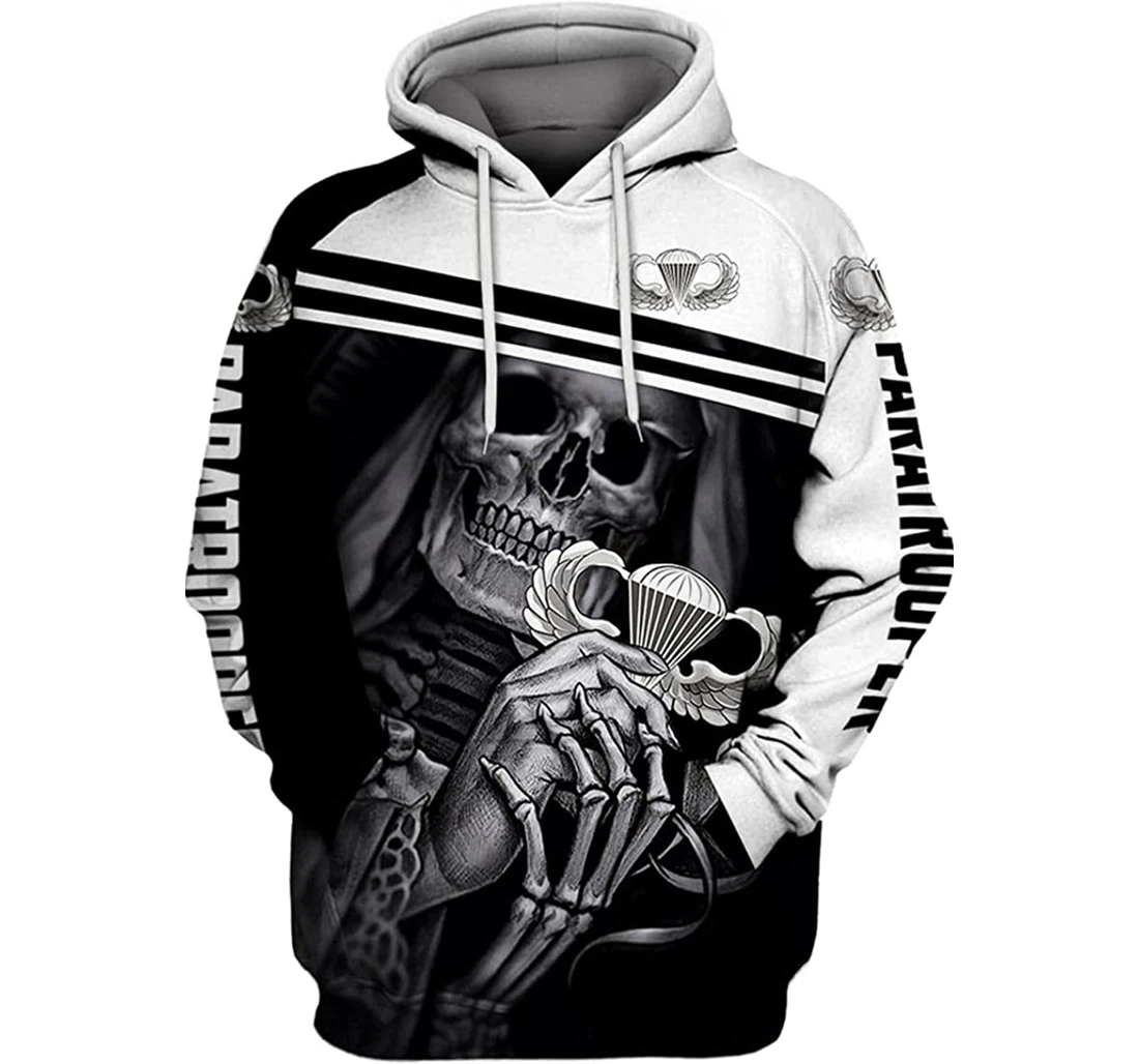 Paratrooper Death Usa - 3D Printed Pullover Hoodie