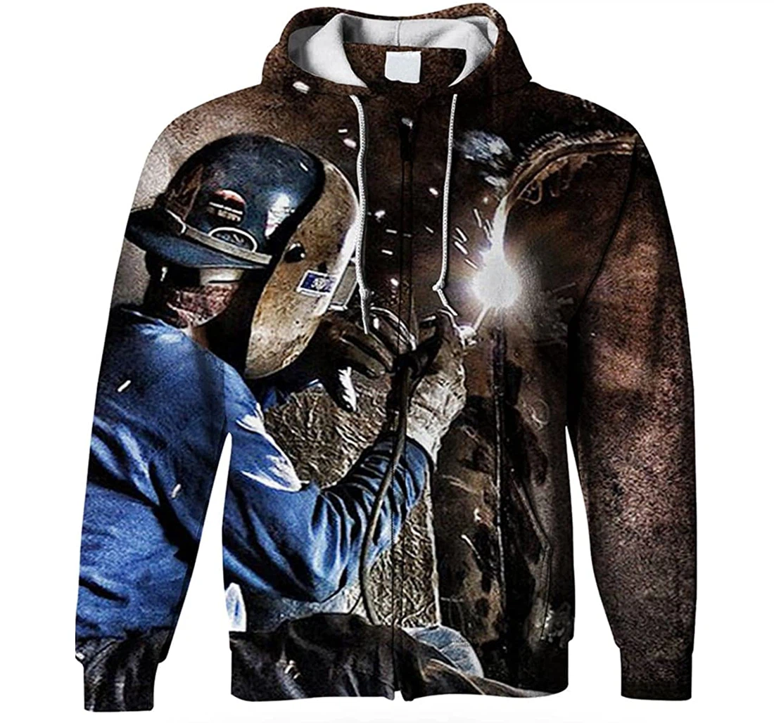 Welder Mask - 3D Printed Pullover Hoodie