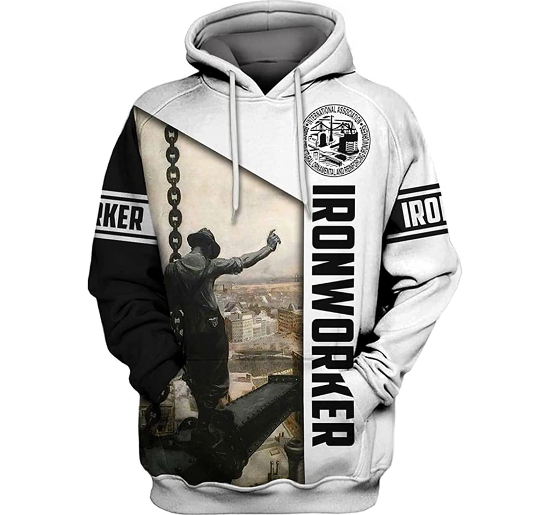 Beauty Of Ironworker - 3D Printed Pullover Hoodie