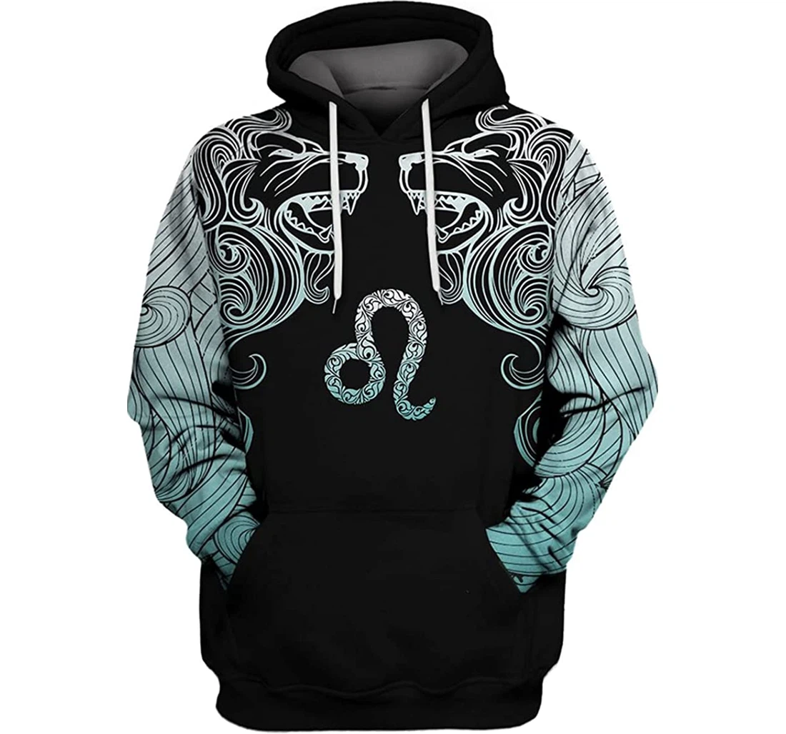 Leo Lover - 3D Printed Pullover Hoodie