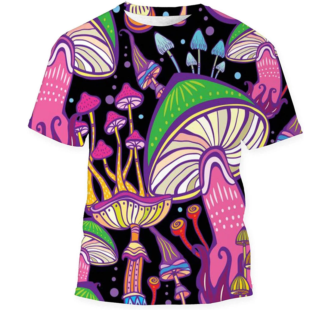 Decorative Mushrooms - 3D Printed T-shirt, Long Sleeves Shirt