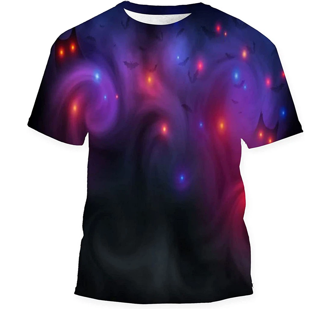 Halloween Scary Dark Background Magic - 3D Printed T-shirt, Long Sleeves Shirt