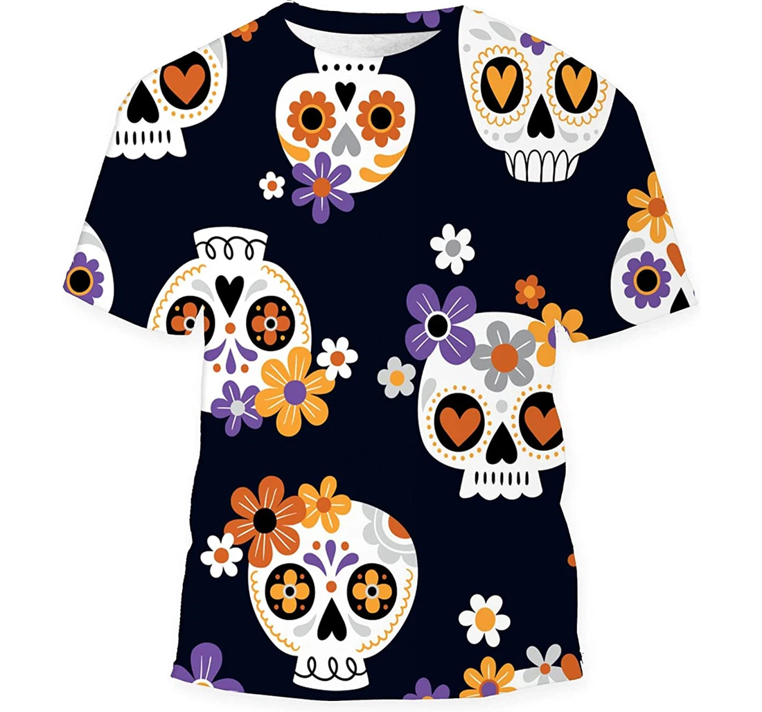Hand Drawn Cute - 3D Printed T-shirt, Long Sleeves Shirt
