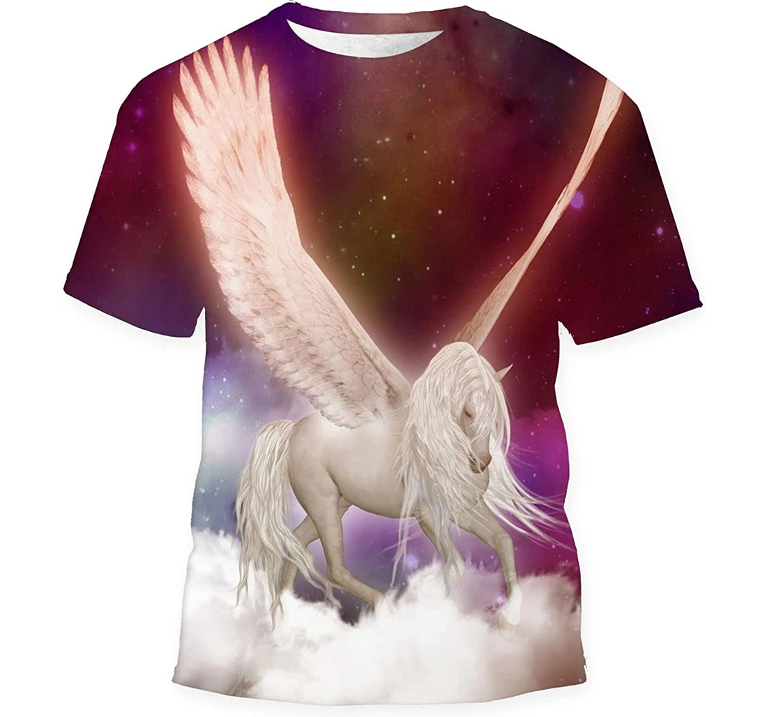 Pegasus - 3D Printed T-shirt, Long Sleeves Shirt