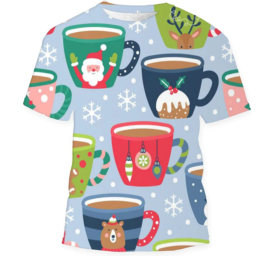 Christmas Holiday Cocoa Chocolate - 3D Printed T-shirt, Long Sleeves Shirt