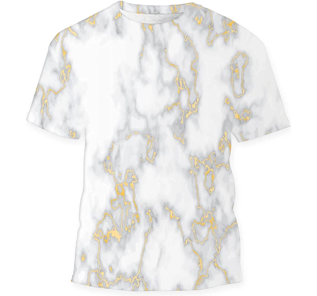 Marble Gold Texture Background Abstract - 3D Printed T-shirt, Long Sleeves Shirt