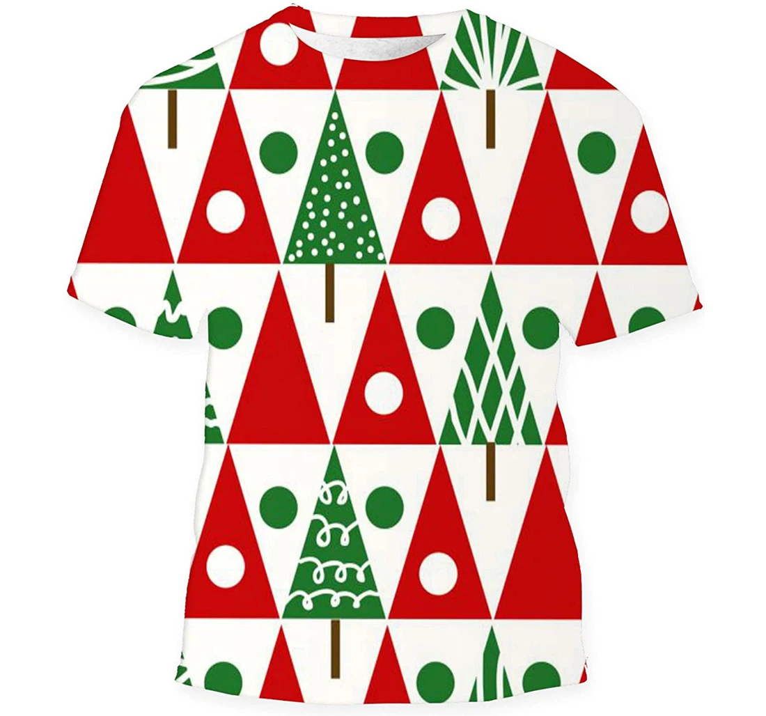 Christmas Trees Winter - 3D Printed T-shirt, Long Sleeves Shirt