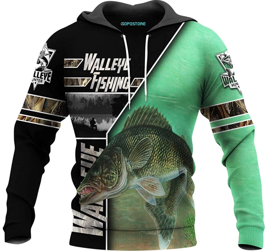 Fishing Shirts Fleece Short - 3D Printed Pullover Hoodie