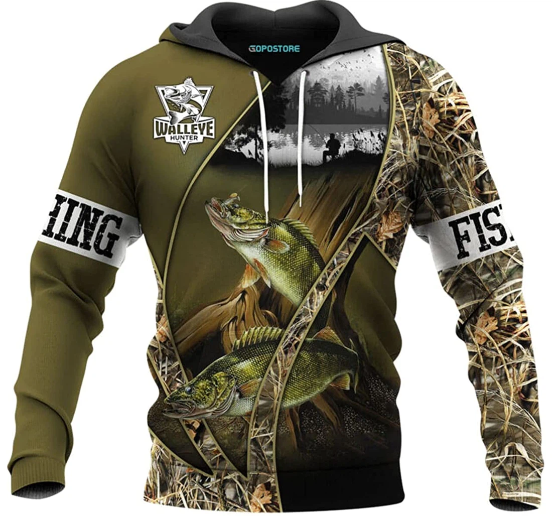 Fishing Shirts Fleece Short - 3D Printed Pullover Hoodie