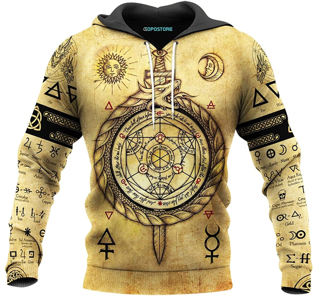 Alchemy Shirts Fleece Short - 3D Printed Pullover Hoodie