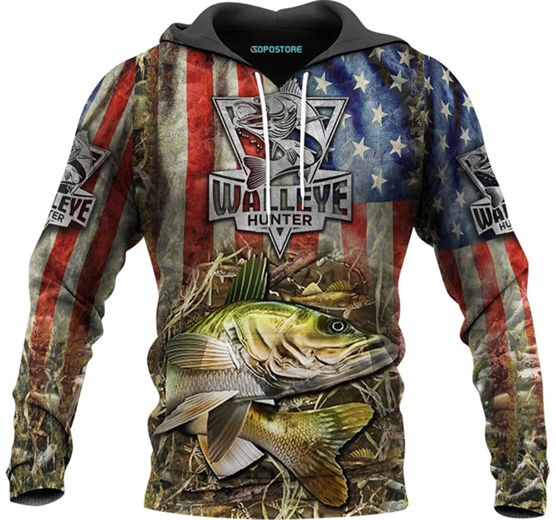 Fishing Shirts Fleece Short - 3D Printed Pullover Hoodie