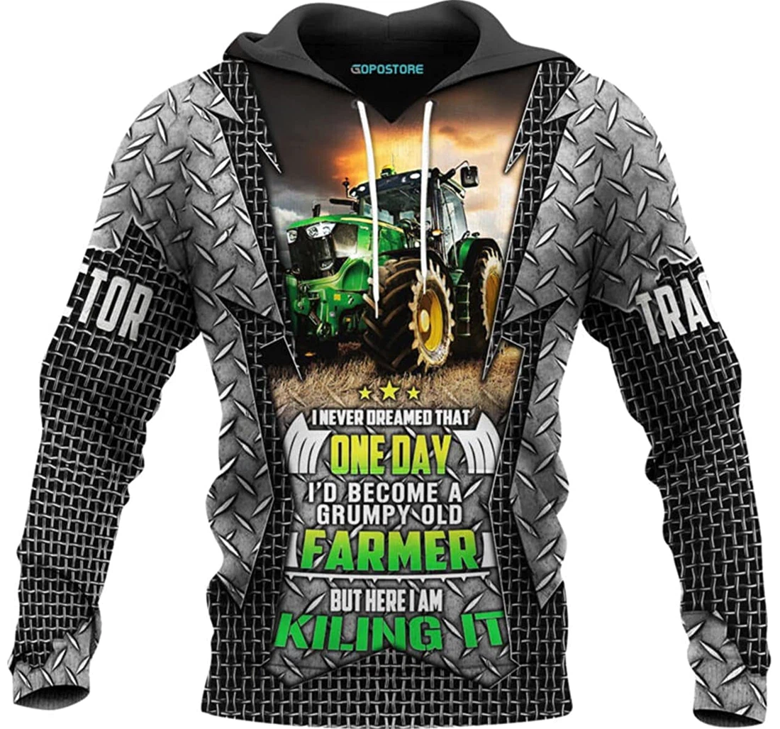 Tractor Lover Shirts Fleece Short - 3D Printed Pullover Hoodie