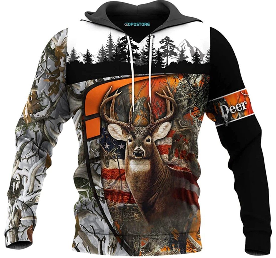 Huntaholic Shirts Fleece Short - 3D Printed Pullover Hoodie