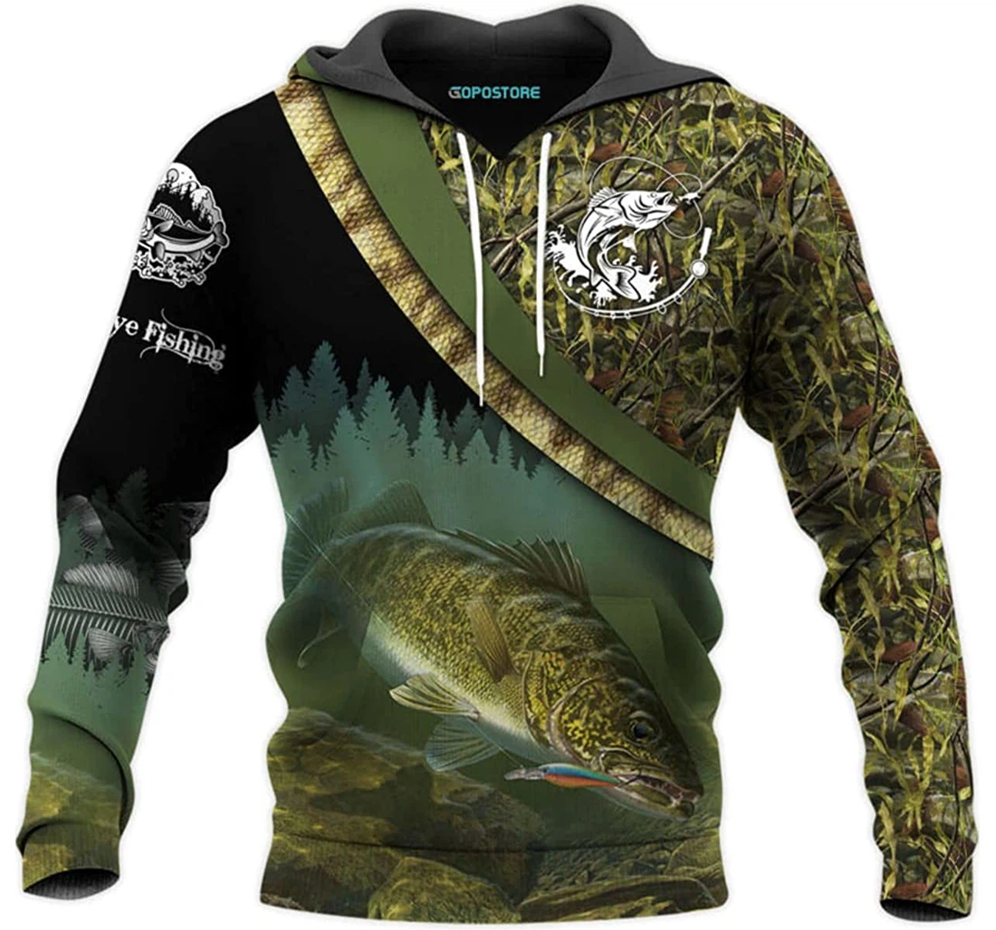 Fishing Shirts Fleece Short - 3D Printed Pullover Hoodie