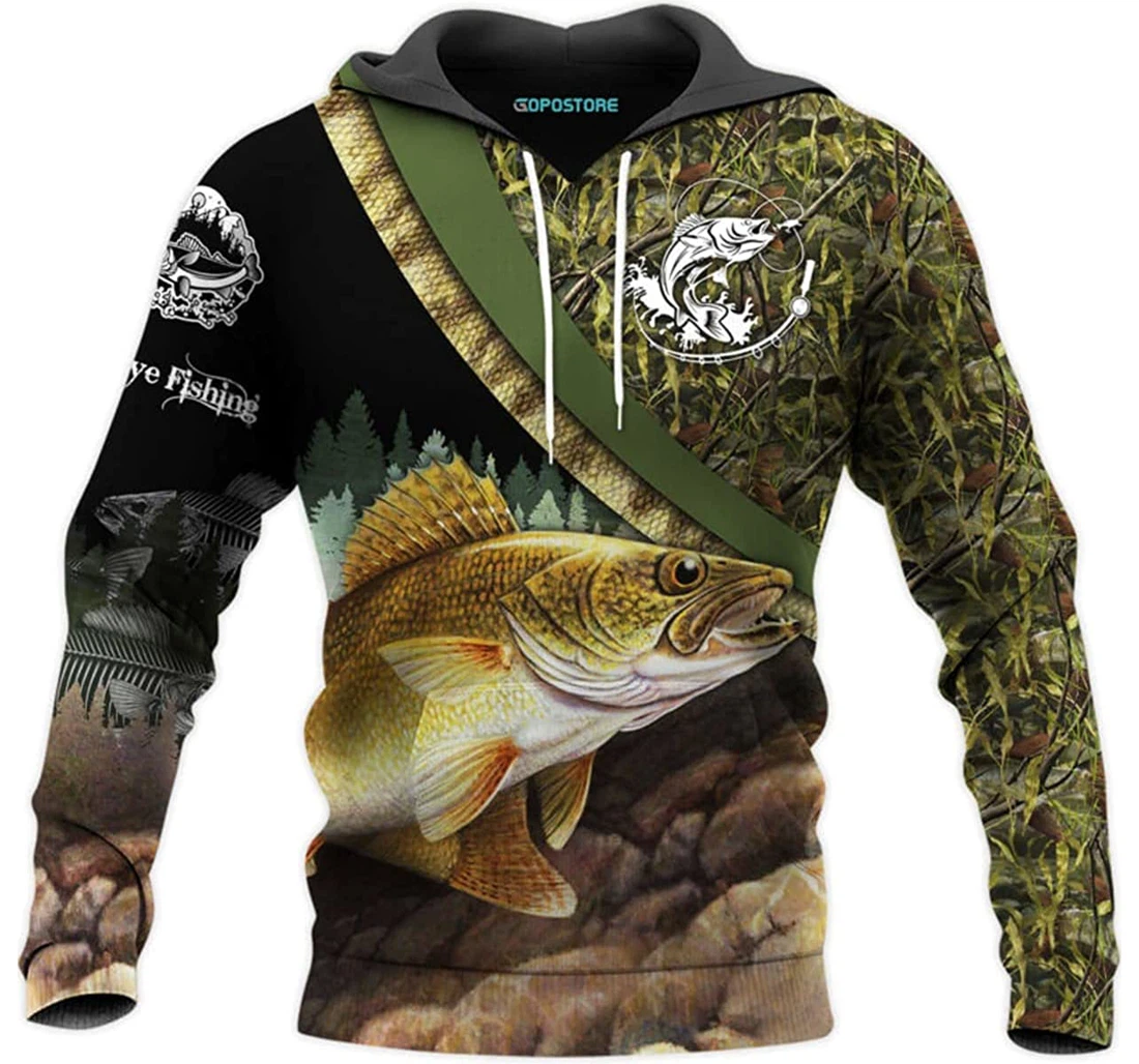 Fishing Shirts Fleece Short - 3D Printed Pullover Hoodie