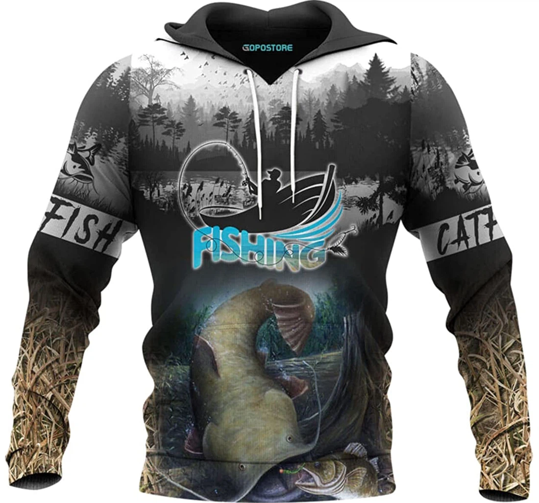 Catfish Shirts Fleece Short - 3D Printed Pullover Hoodie