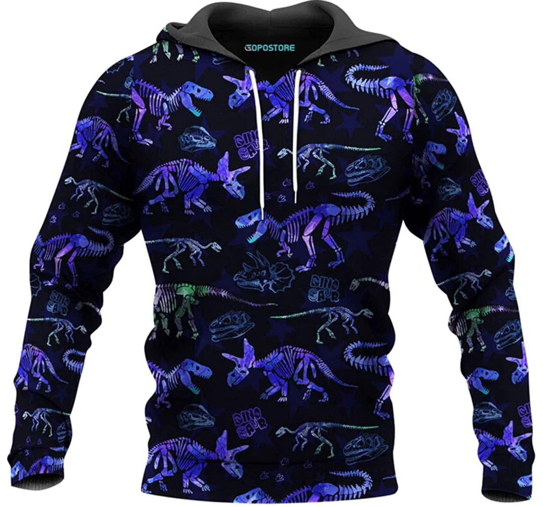 Dinosaur Shirts Fleece Short - 3D Printed Pullover Hoodie