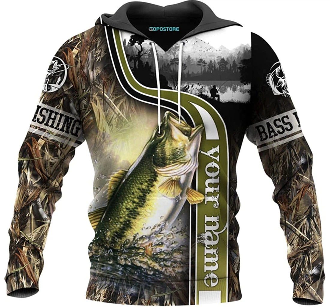 Love Bass Fishing Shirts Fleece Short - 3D Printed Pullover Hoodie