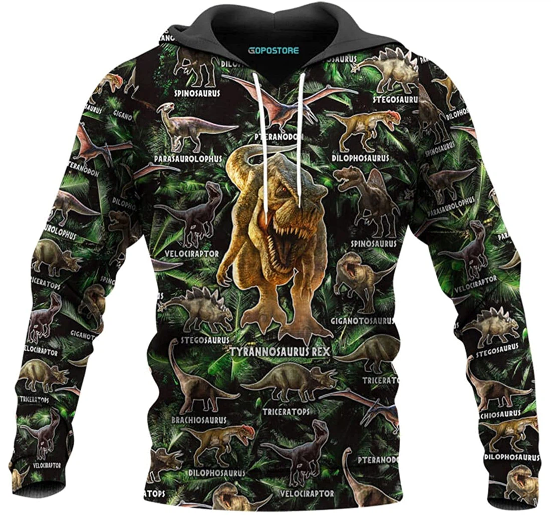 Beautiful Dinosaur Shirts Fleece Short - 3D Printed Pullover Hoodie