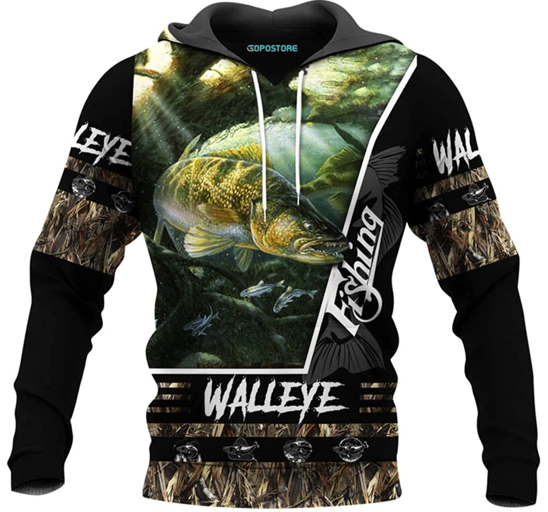 Fishing Shirts Fleece Short - 3D Printed Pullover Hoodie