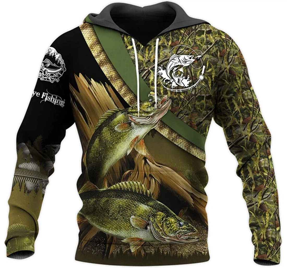 Fishing Shirts Fleece Short - 3D Printed Pullover Hoodie