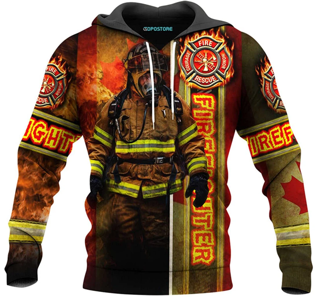 Fire Fight Shirts Fleece Short - 3D Printed Pullover Hoodie