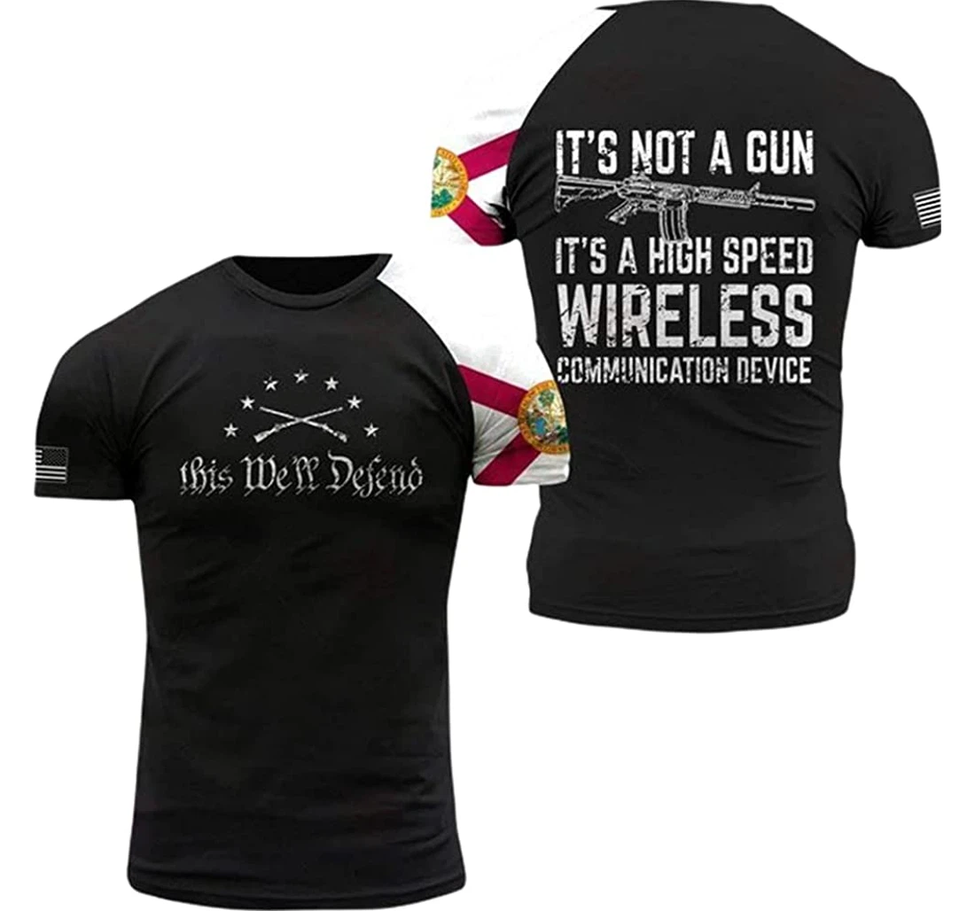 Georgia Patriots It's Not A Gun It's A High Speed Wireless Communication Device Unisex Included - 3D Printed T-shirt