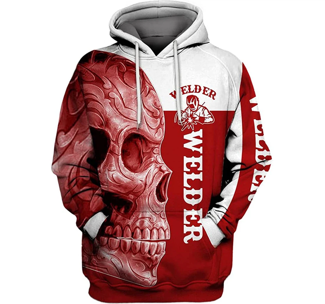 Welder Tool Death - 3D Printed Pullover Hoodie