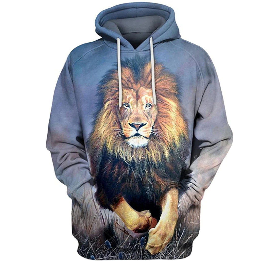 Amazing Lion - 3D Printed Pullover Hoodie