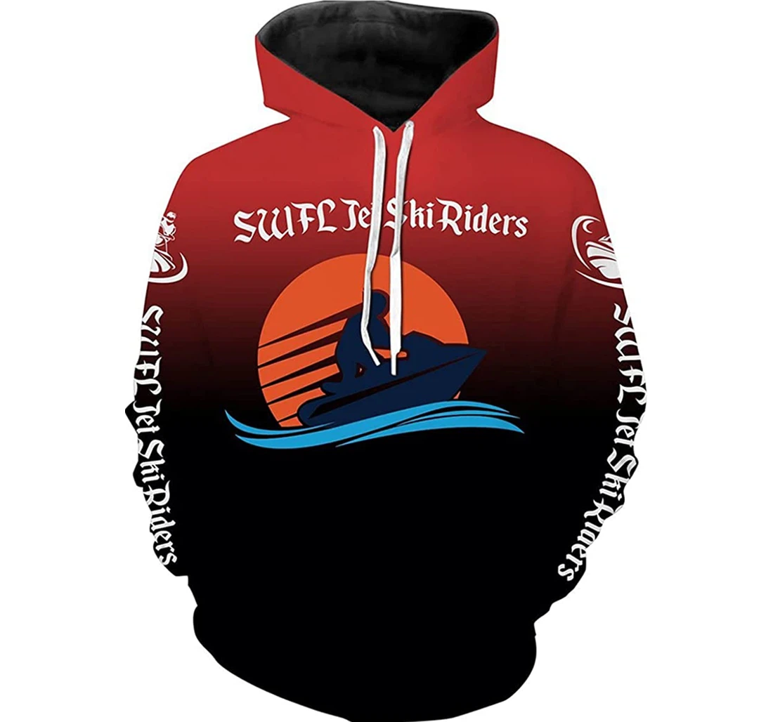 Jetski Riders - 3D Printed Pullover Hoodie