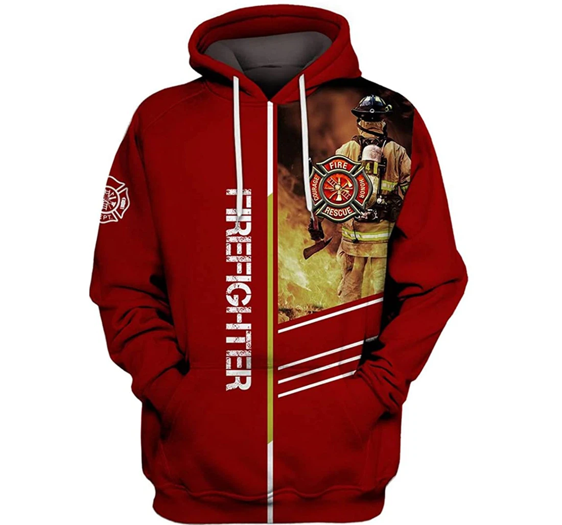 Firefighter Life - 3D Printed Pullover Hoodie