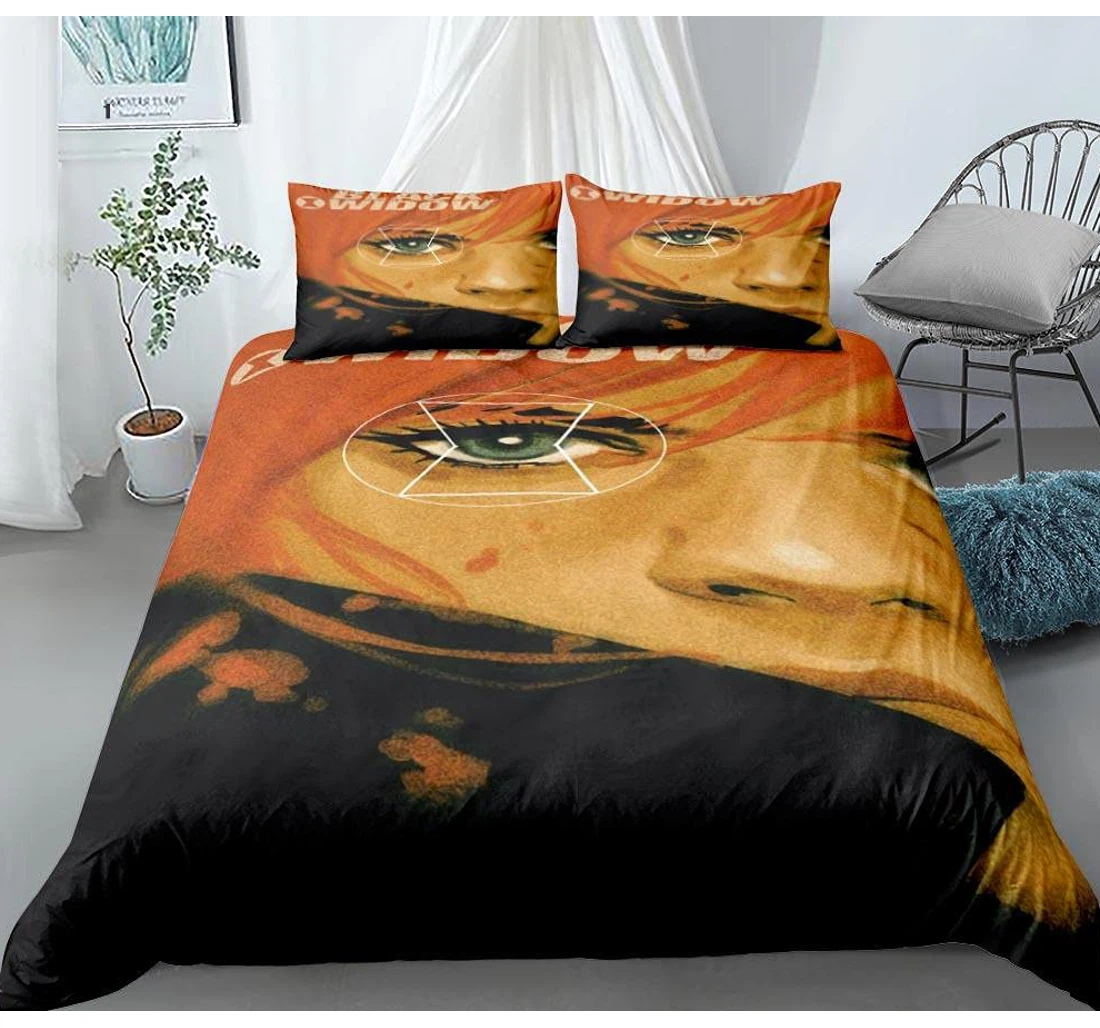Bedding Set - Black Widow Included 1 Ultra Soft Duvet Cover or Quilt and 2 Lightweight Breathe Pillowcases