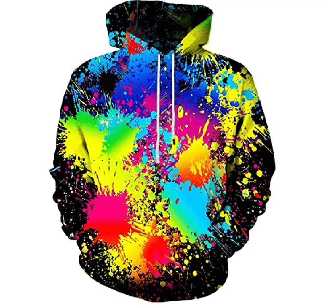 Colorful - 3D Printed Pullover Hoodie