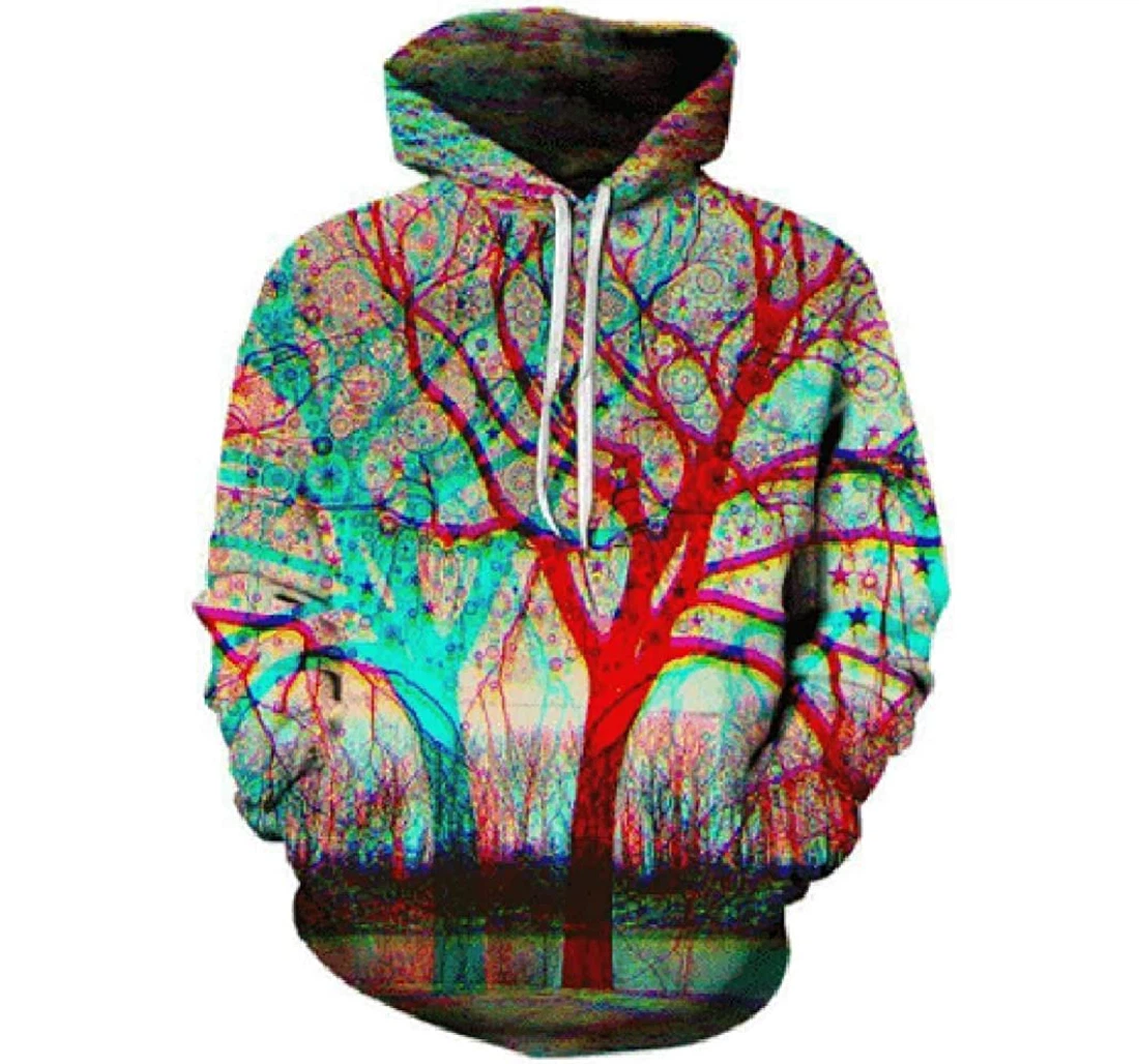 Abstract Branch - 3D Printed Pullover Hoodie