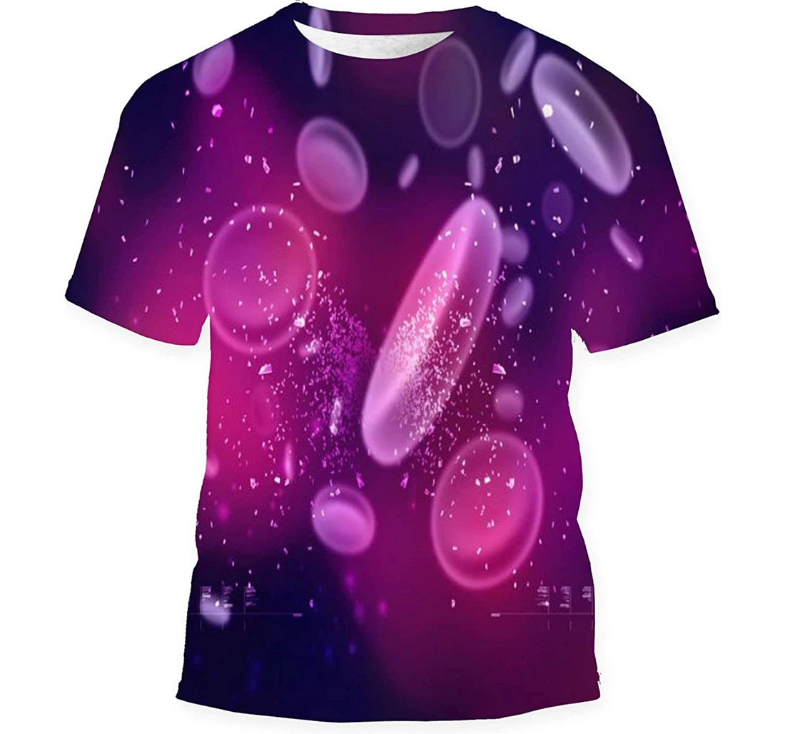 Rendering Streaming Blood Cells - 3D Printed T-shirt, Long Sleeves Shirt