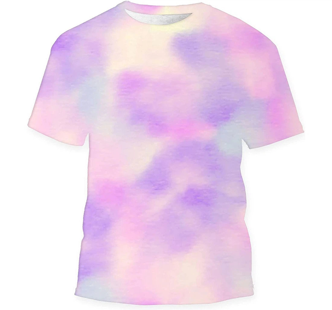 Tie Dye Organic Fashion Dirty - 3D Printed T-shirt, Long Sleeves Shirt