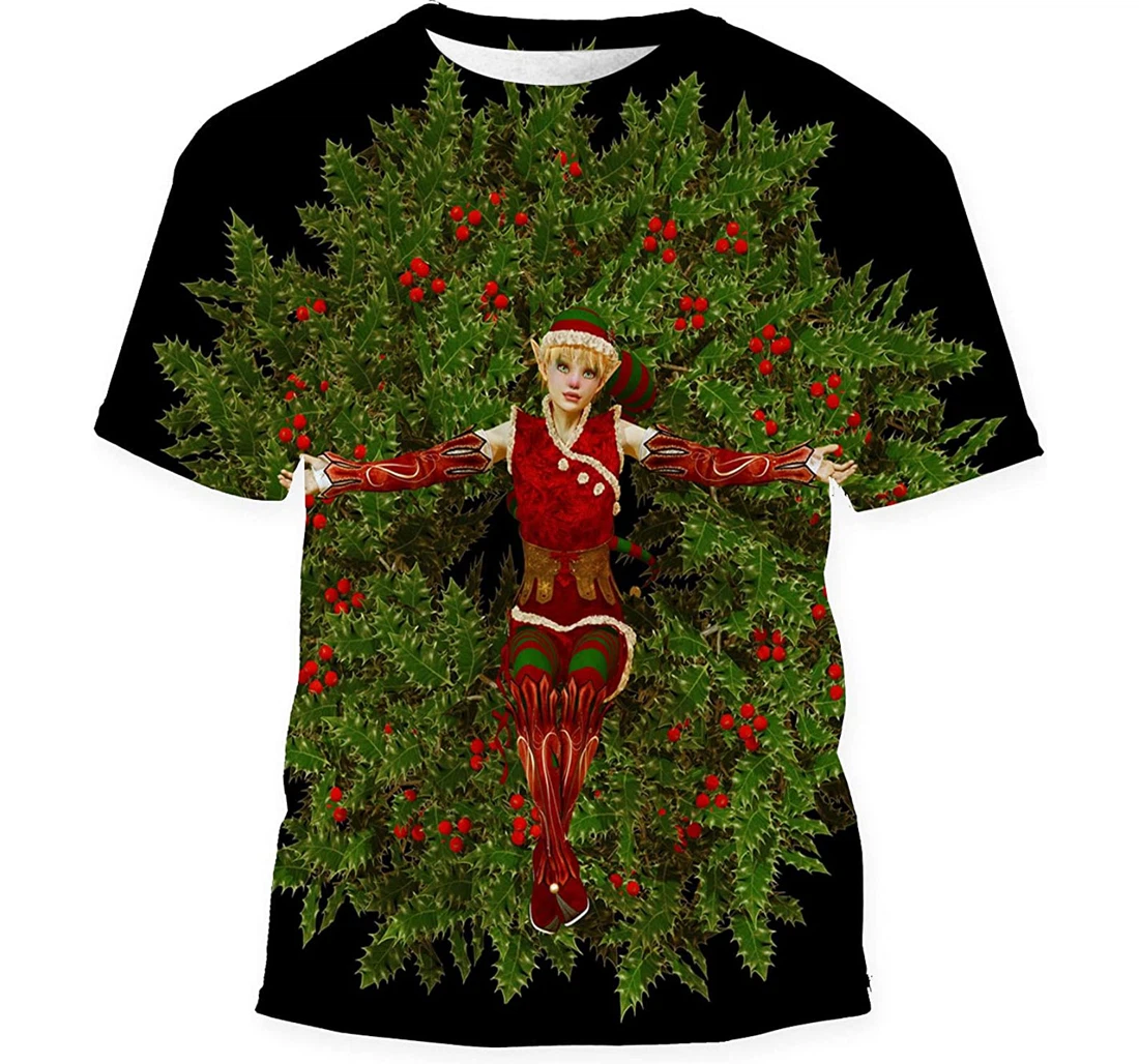 Santas Little Helper - 3D Printed T-shirt, Long Sleeves Shirt