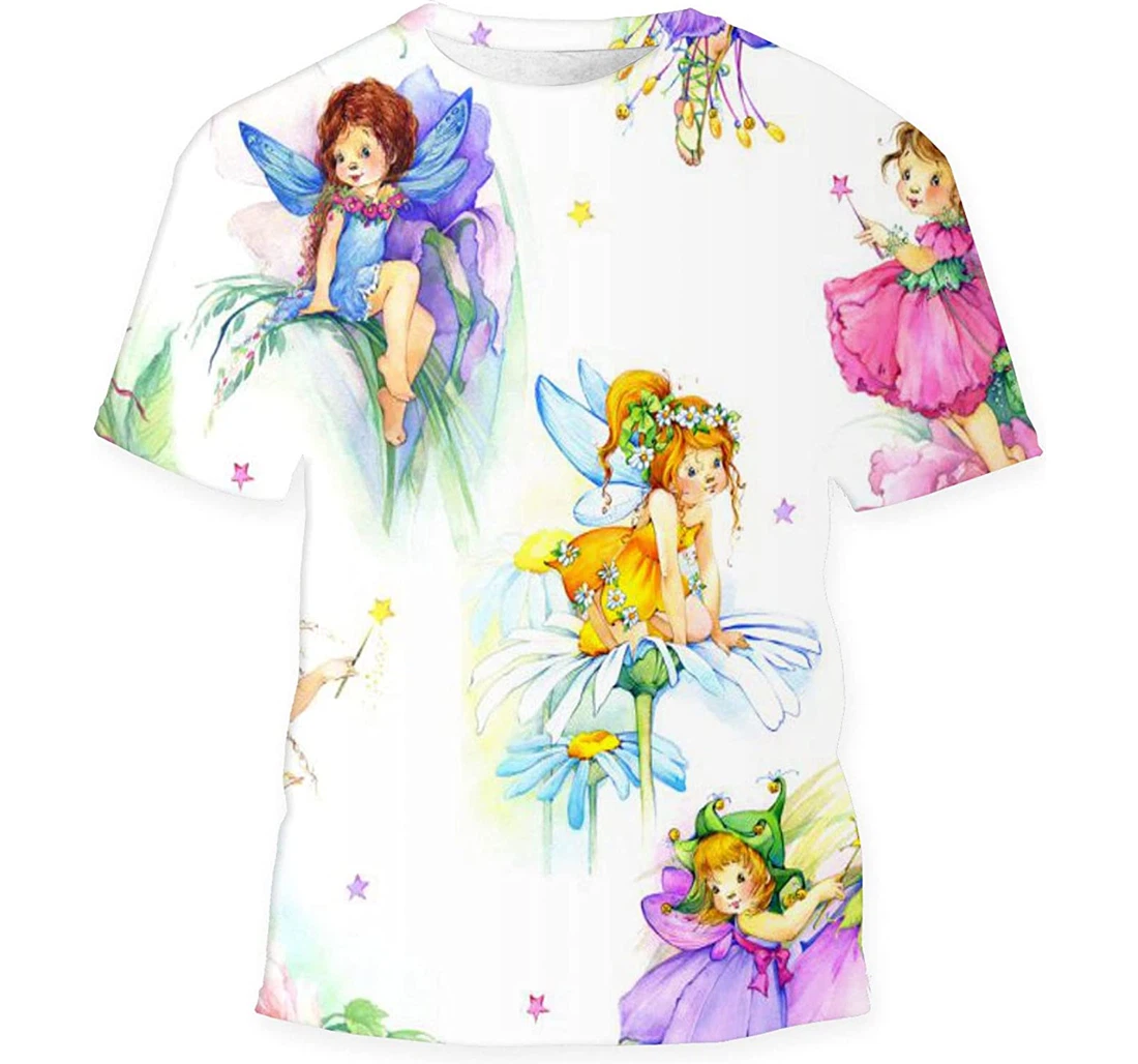 Cartoon Fairy - 3D Printed T-shirt, Long Sleeves Shirt