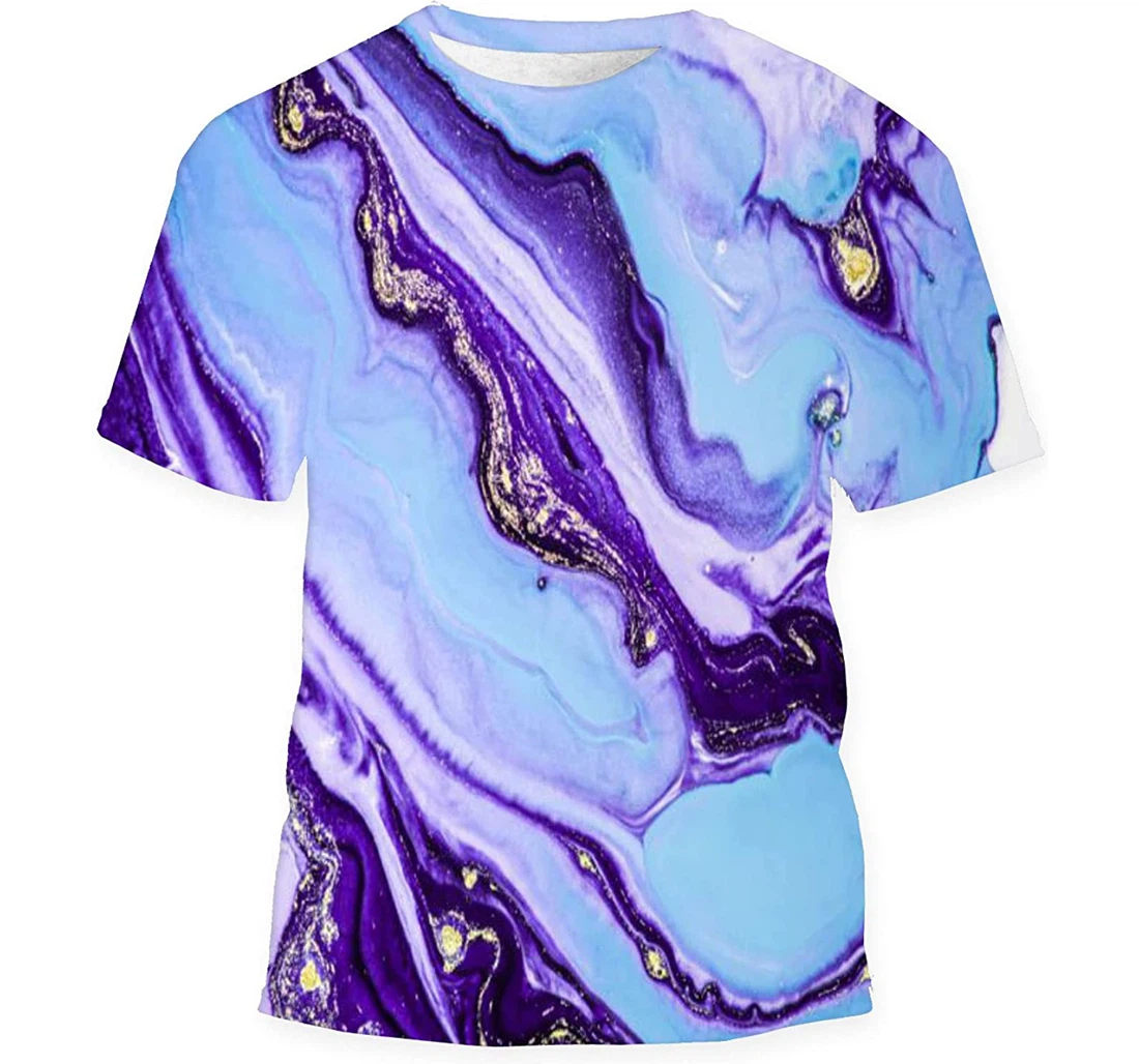 Incredibly Beautiful Marble Effect Stunningly - 3D Printed T-shirt, Long Sleeves Shirt