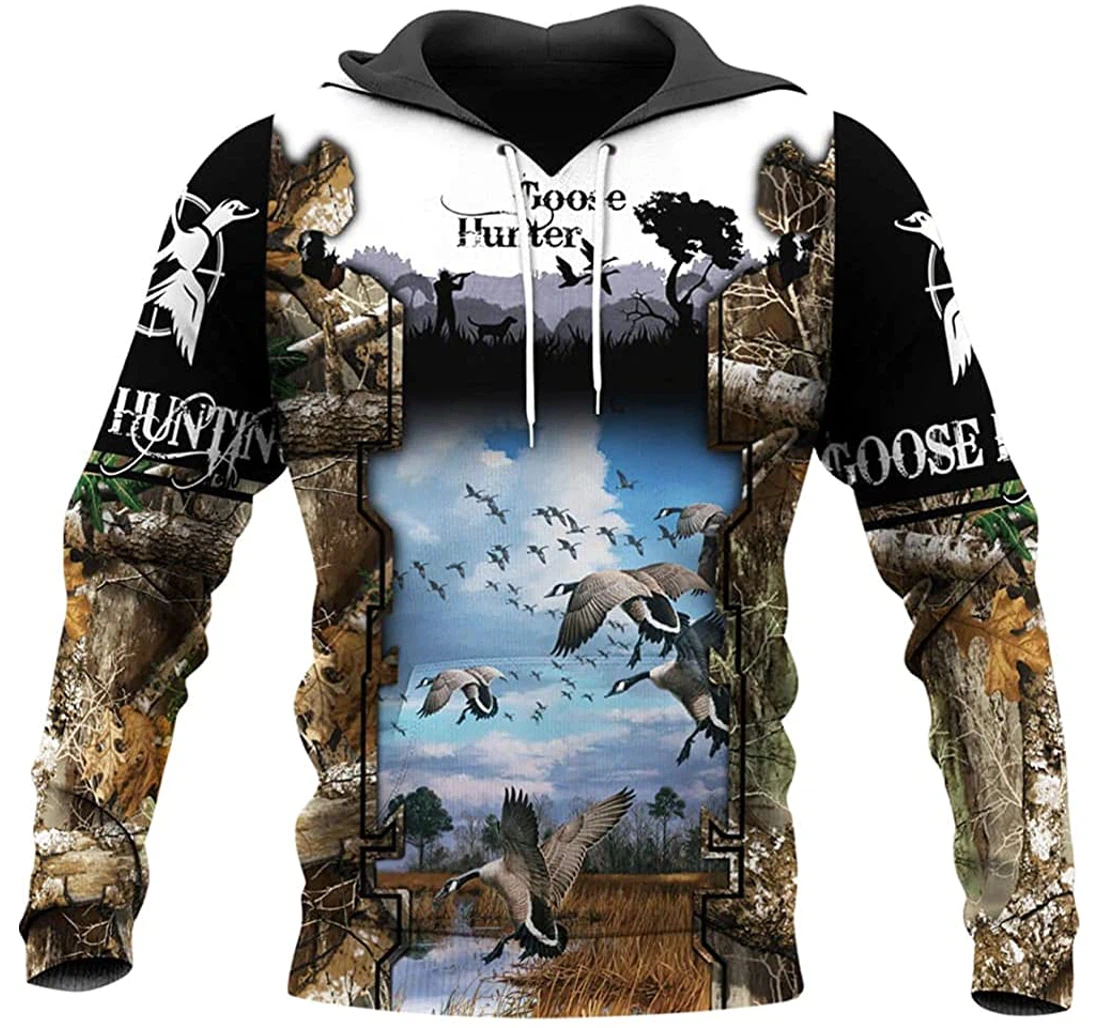 Goose Hunting Hunter Camo Included - 3D Printed Pullover Hoodie