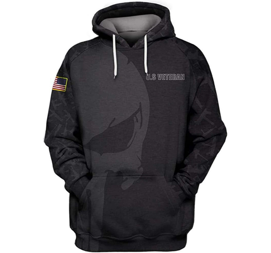 Us Skull Guns Pattern Included - 3D Printed Pullover Hoodie