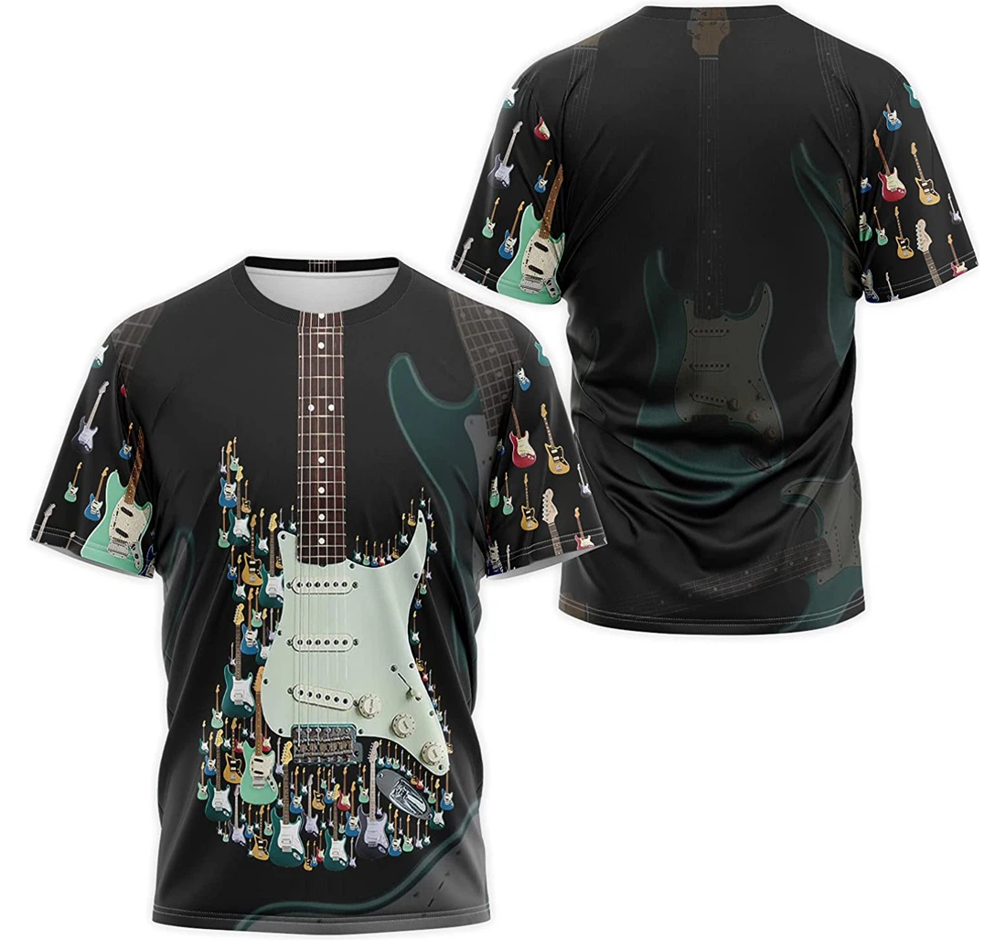 T-Shirt, Hoodie - Music Electric Guitar Pattern 3D Printed