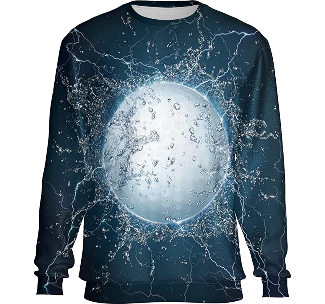 Golf Ball Water Isolated On - 3D Printed T-shirt, Long Sleeves Shirt