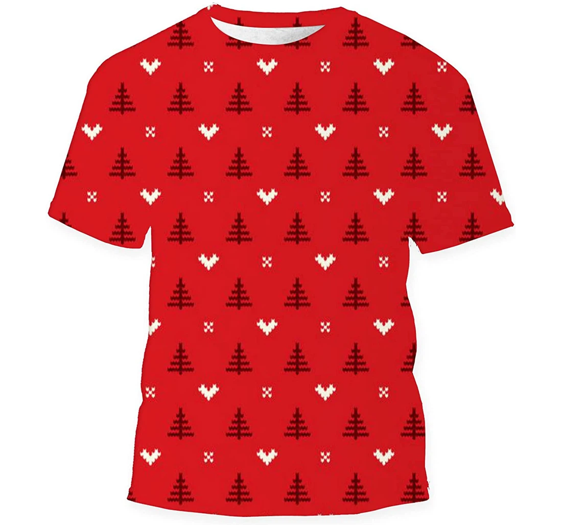 Christmas Trees - 3D Printed T-shirt, Long Sleeves Shirt