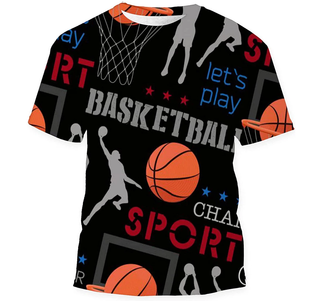 Basket Balls Sport Sports - 3D Printed T-shirt, Long Sleeves Shirt