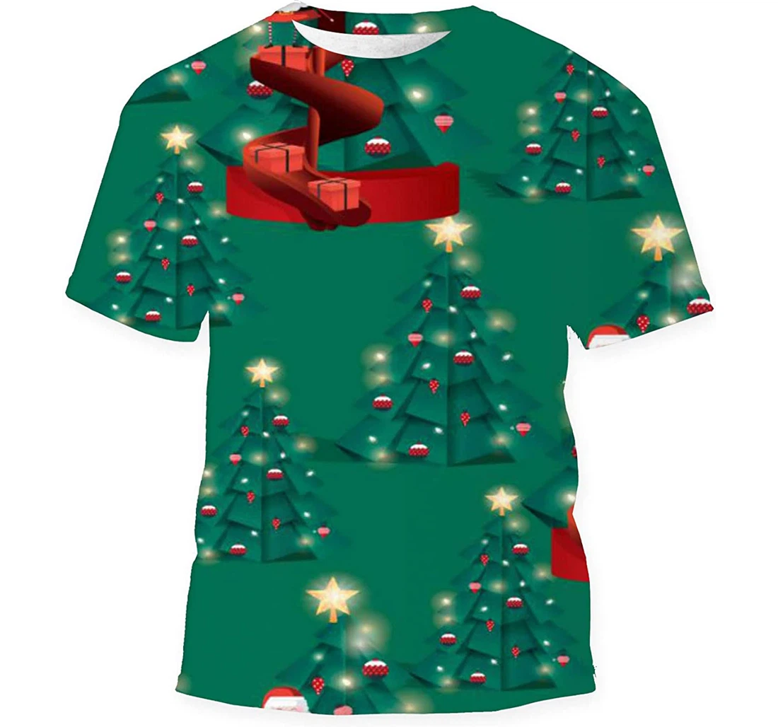 Christmas Funny New Year Design - 3D Printed T-shirt, Long Sleeves Shirt