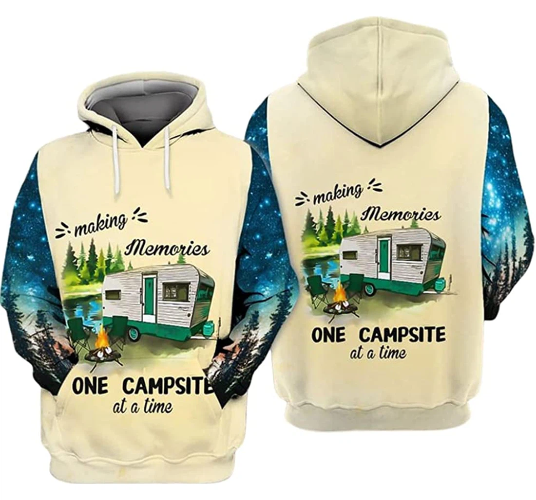 Making Memories One Campsite At A Time Mitru Included - 3D Printed Pullover Hoodie