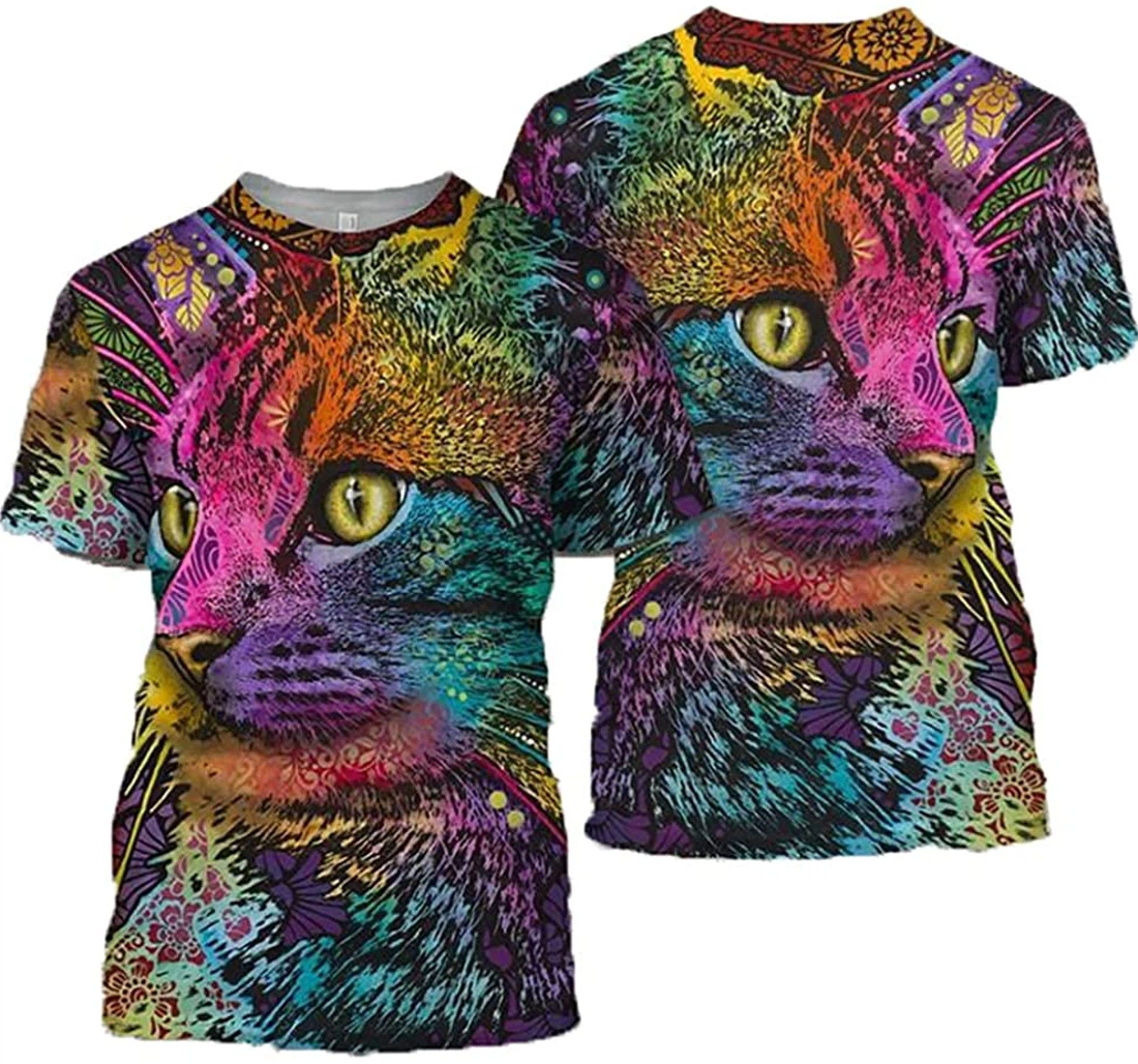 Cat Art - 3D Printed T-shirt