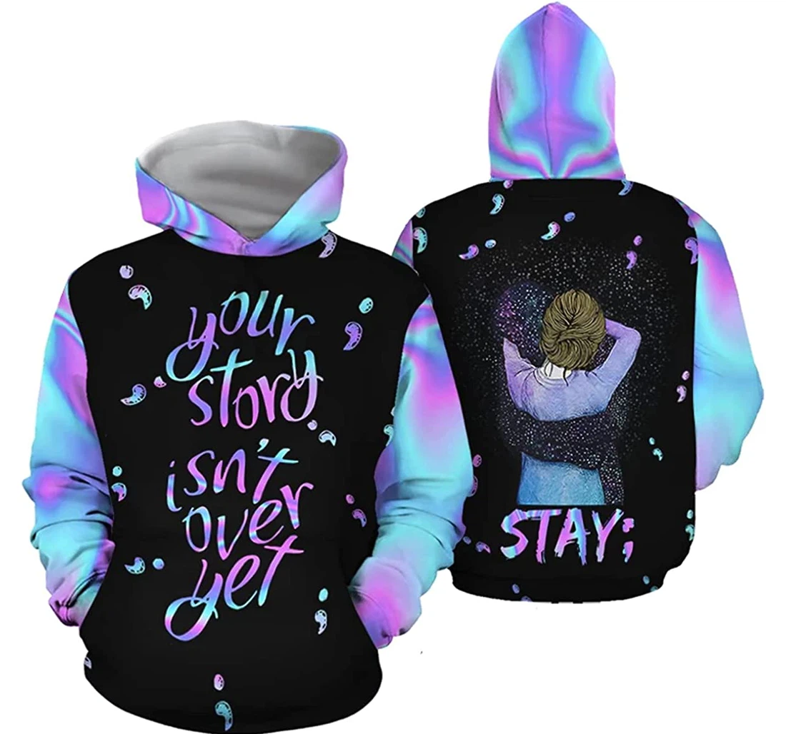 Your Story Isn't Over Yet Custom Hunting Hoodies 3d Wolf Lion - 3D Printed Pullover Hoodie