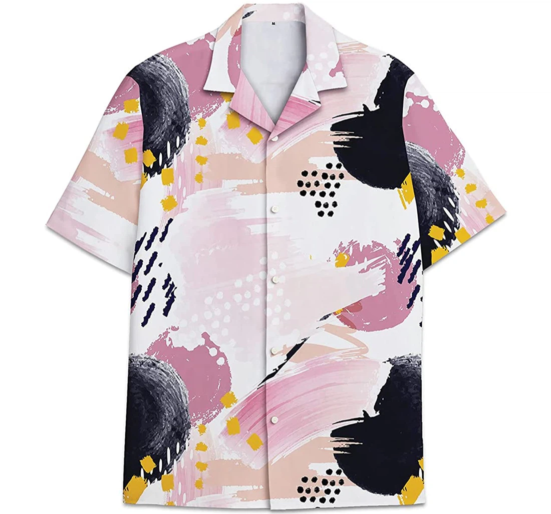 Personalized Pattern Water Color Pattern Hawaiian Shirt, Button Up Aloha Shirt For Men, Women
